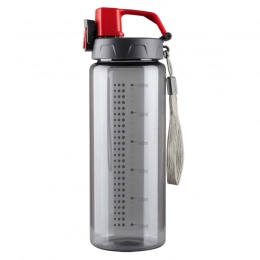 600 ml Feelsogood water bottle, red/grey