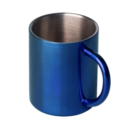 240 ml Stalwart stainless steel mug, blue