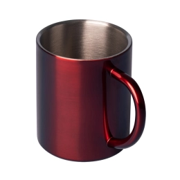 240 ml Stalwart stainless steel mug, red