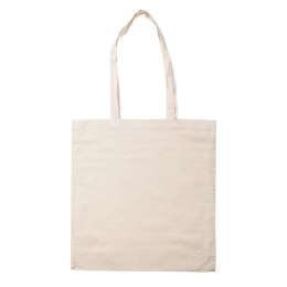 140 g/m2 cotton bag - long handles, beige