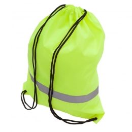 Promo backpack with reflective tape, yellow