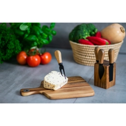 Piacenza cheese set, brown