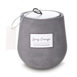 Tavira scent candle, grey