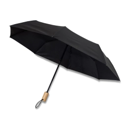 Granton umbrella with wooden handle, black