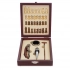 Шахматный и винный набор Сублим, коричневый