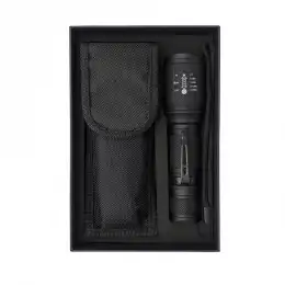 Flashlight with case in a box by Luxen, black