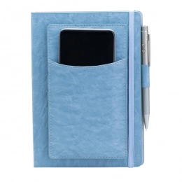Savona notebook with organizer, blue