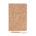 Набор из пробкового блокнота и ручки Getafe, бежевый Набор из пробкового блокнота и ручки Getafe, бежевый