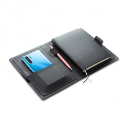 Sannat organizer with notebook, black