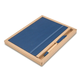Forest pen and notebook gift set, dark blue