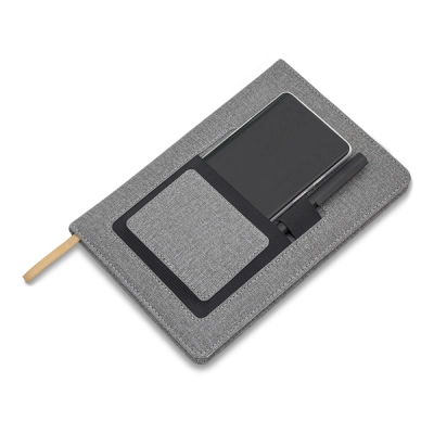 
                                            Irun notepad with pocket, grey
                                            