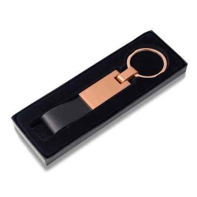 
                                            Rosa metal keychain, black
                                            