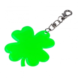 Lucky Clover safety keyring, green