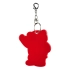 Beary safety keyring, red