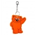 Beary safety keyring, orange
