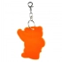 Beary safety keyring, orange