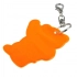 Beary safety keyring, orange