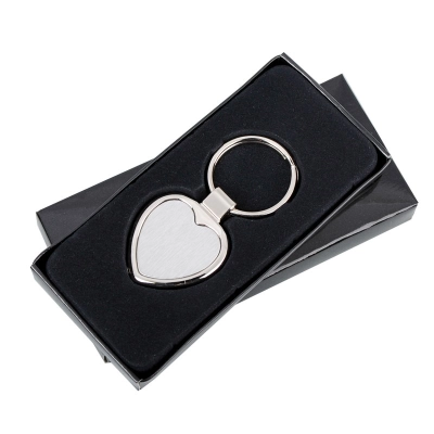 
                                            Stout Heart metal keyring, silver
                                            