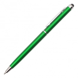 Touch Point plastic ballpen, green