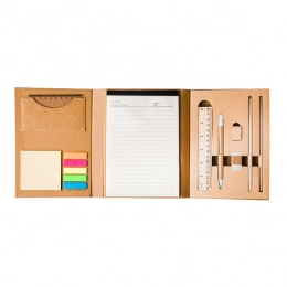 Sustain office set with notepad, beige