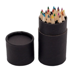 24 crayon set in tube, black