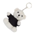 Ollie teddy keyring, white