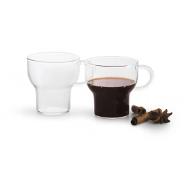 Glass cup, small 2-pack