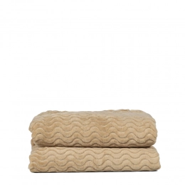 FLEECE BLANKET AGNES, BEIGE