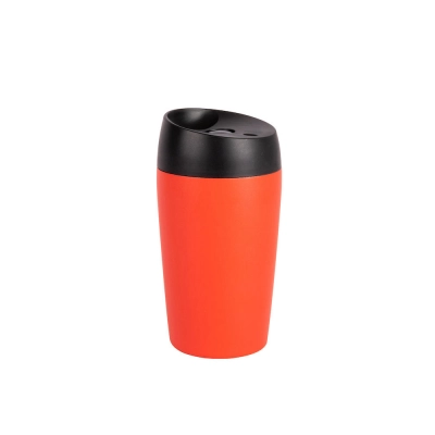 
                                            Travel mug with lid with Shell, red
                                            