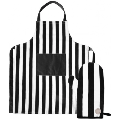
                                                Set of ARON Apron & gloves, black / beige
                                                