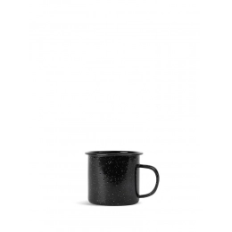 Черная кружка DORIS с эмалированным покрытием