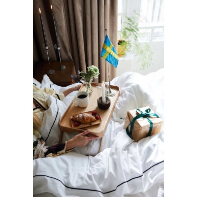 
                                            HANNA Breakfast Table with Folding Legs, Brown
                                            