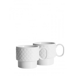 Кружка для чая COFFEE & MORE, 2 шт., белая