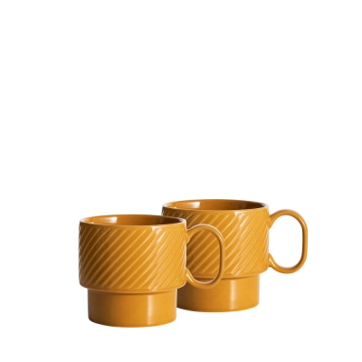 
                                                COFFEE & MORE TEA CUP 2 PCS, YELLOW
                                                