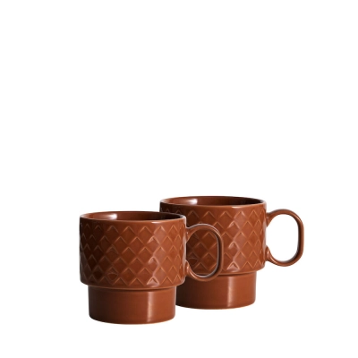 
                                            COFFEE & MORE TEA CUP 2 PCS, TERRACOTTA
                                            