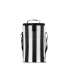 Городская термосумка Stripe высокая из переработанного пластика rPET, черно-белая Городская термосумка Stripe высокая из переработанного пластика rPET, черно-белая