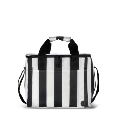 
                                                CITY Thermal Bag STRIPE rPET Large, Black and White
                                                