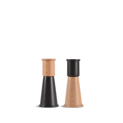 
                                                GURKEN Salt and Pepper Grinder, small, 2 pieces, black/brown
                                                