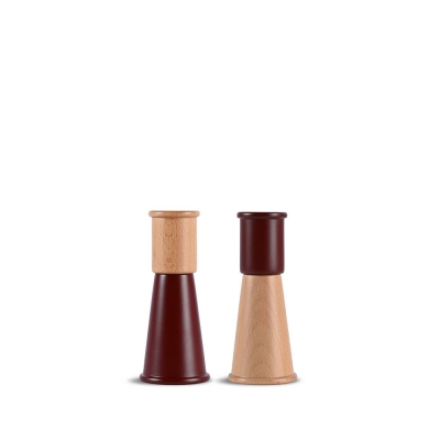 
                                                GURKEN Salt and Pepper Grinder, small, 2 pieces, dark red/brown
                                                