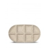 DITTE serving plate, large, beige/burgundy