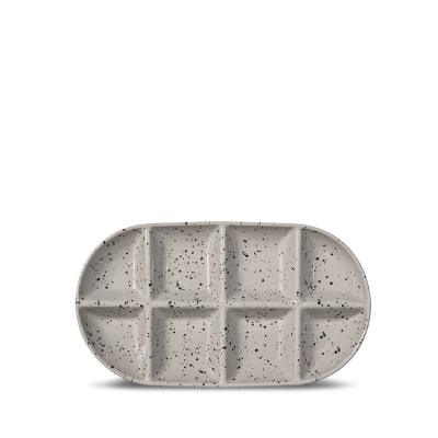 
                                                DITTE serving plate, large, grey/black
                                                