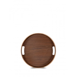Round tray HANNA, dark brown