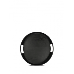 Round plate HANNA, black
