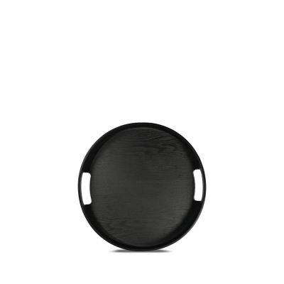 
                                                Round plate HANNA, black
                                                