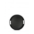 Round plate HANNA, black