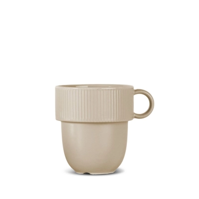
                                                INKA MUG WITH HANDLE, BEIGE
                                                