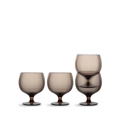 
                                                BILLI RPET Wine Glasses, 4 Pieces, Brown
                                                