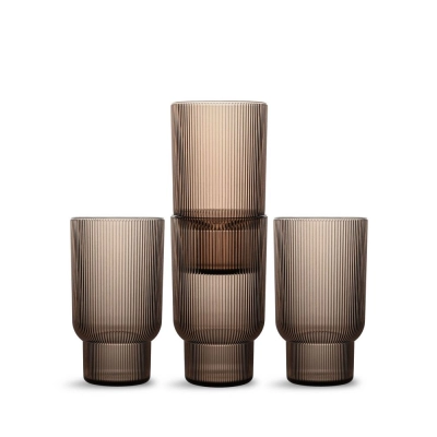 
                                                BILLI GLASSES 4-PIECE SET, BROWN
                                                
