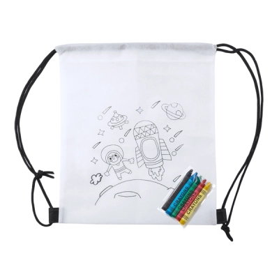
                                            TURCAZ DRAWSTRING BAG WHITE
                                            