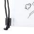 TURCAZ DRAWSTRING BAG WHITE
